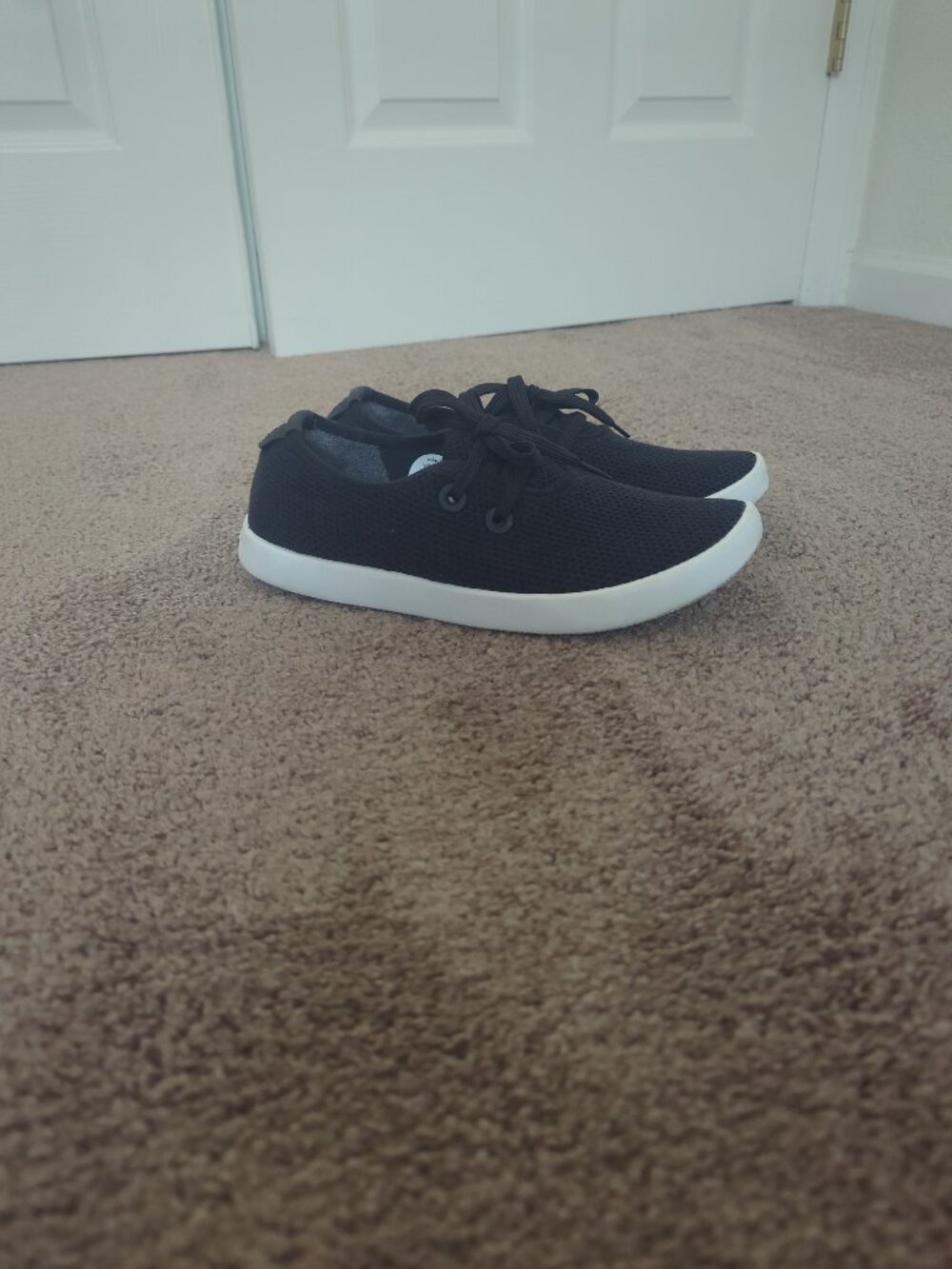 Allbirds Tree Skippers Womens 9 Navy Blue Knit Lace Up Boat Shoes Sneakers - Picture 2 of 11